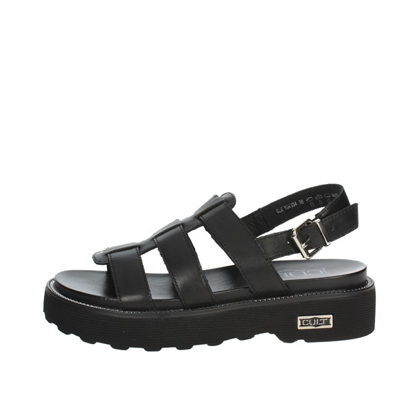 Cult Shoes Flat Sandals Black CLE104334