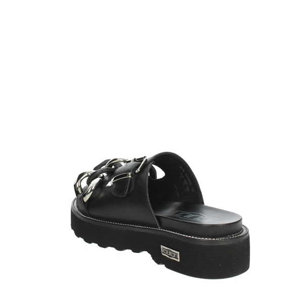 Cult Shoes Flat Slippers Black CLW343900