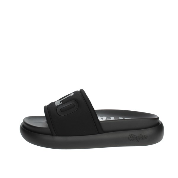 Buffalo Shoes Flat Slippers Black RANDIE