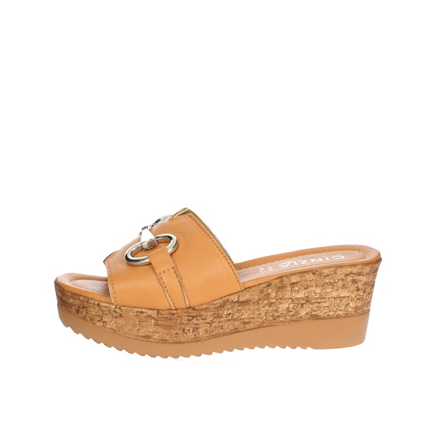 Cinzia Soft Shoes Platform Slippers Brown leather IAF53350