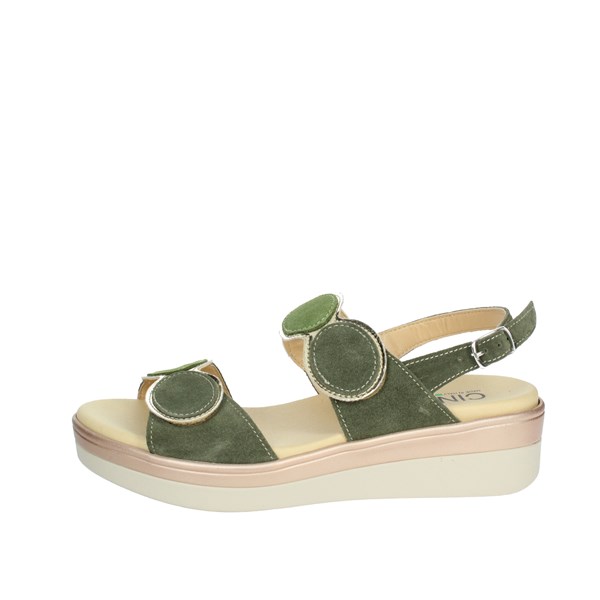 Cinzia Soft Shoes Platform Sandals Dark Green IO10687PCCS