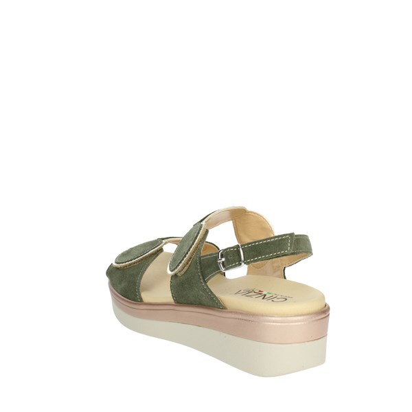 Cinzia Soft Shoes Platform Sandals Dark Green IO10687PCCS