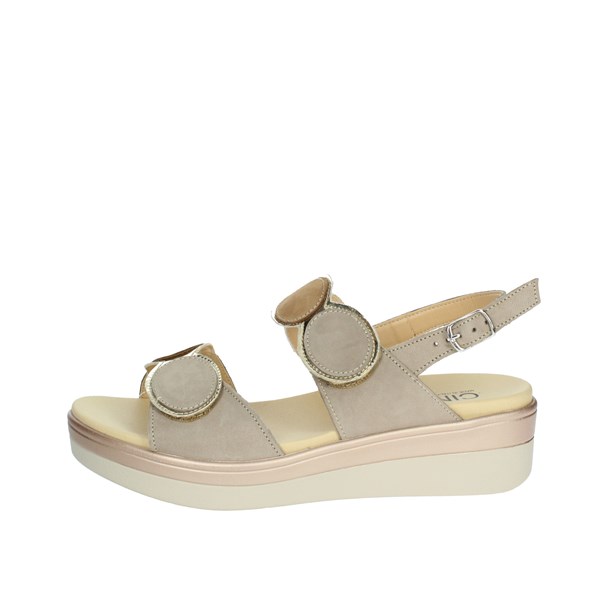 Cinzia Soft Shoes Platform Sandals Brown Taupe IO10687PNBS