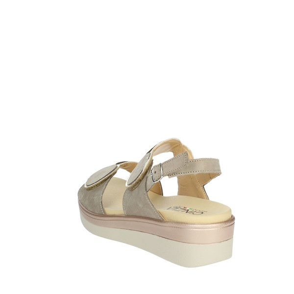 Cinzia Soft Shoes Platform Sandals Brown Taupe IO10687PNBS