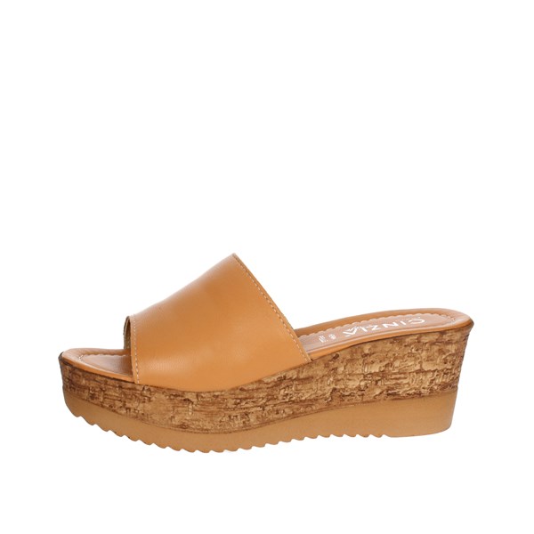 Cinzia Soft Shoes Platform Slippers Brown leather IAF52331