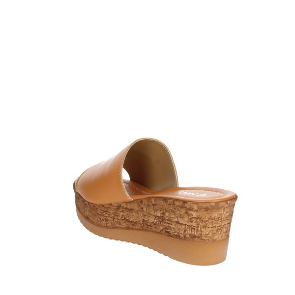 Cinzia Soft Shoes Heeled Slippers Brown leather IAF52331