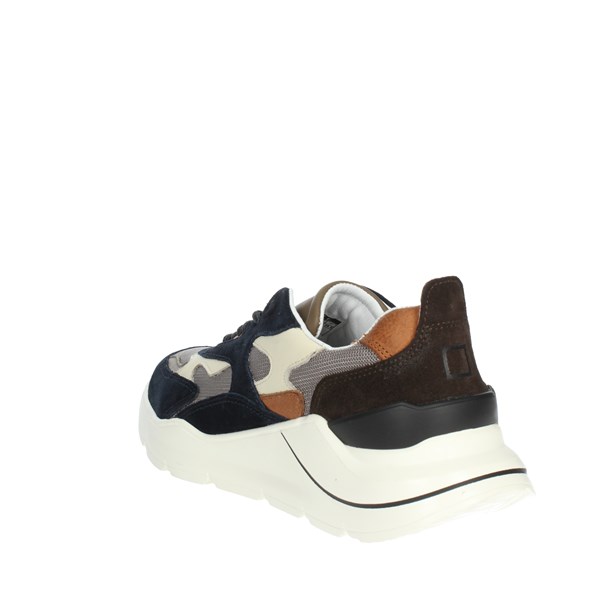 D.a.t.e. Shoes Sneakers Blue/Brown leather M371-FG-DR-MD
