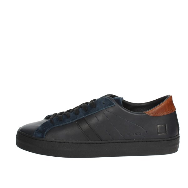 D.a.t.e. Shoes Sneakers Blue/Brown leather M371-HL-VC-BL