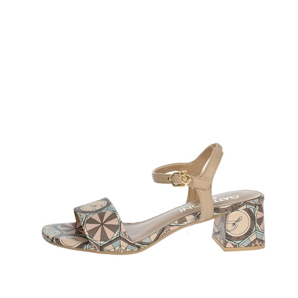 Gattinoni Shoes Heeled Sandals Beige PENSH1346WPW