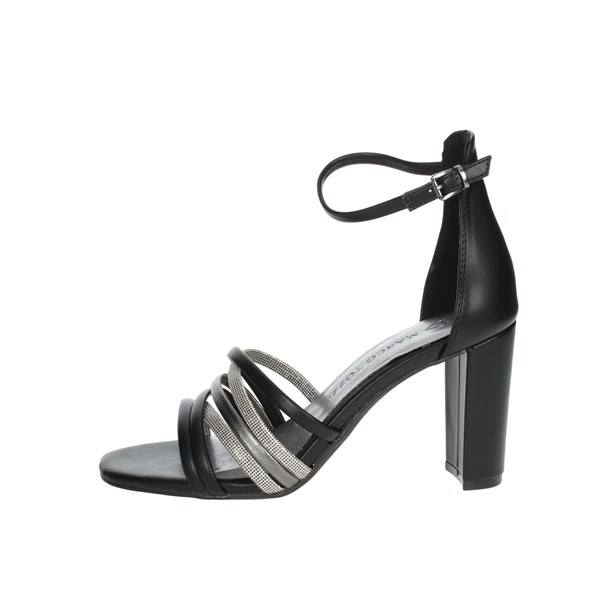 Marco Tozzi Shoes Heeled Sandals Black/Silver 2-28386-20