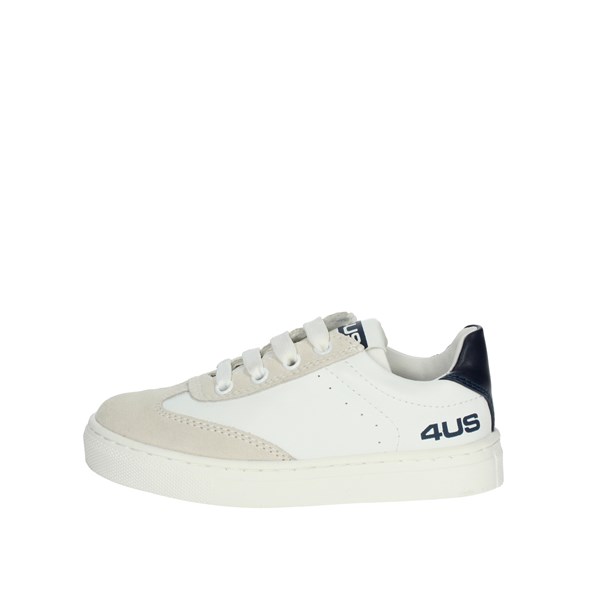 4us Paciotti Shoes Sneakers White/Blue 42301
