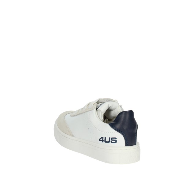4us Paciotti Shoes Sneakers White/Blue 42301