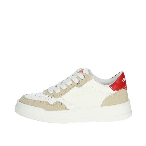 4us Paciotti Shoes Sneakers White/Red 42310