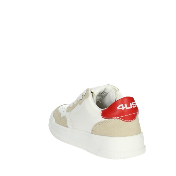 4us Paciotti Shoes Sneakers White/Red 42310