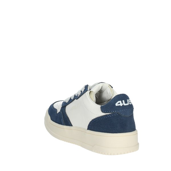 4us Paciotti Shoes Sneakers White/Blue 42310