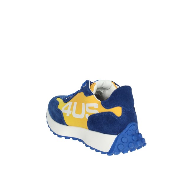 4us Paciotti Shoes Sneakers Blue/Yellow 42320