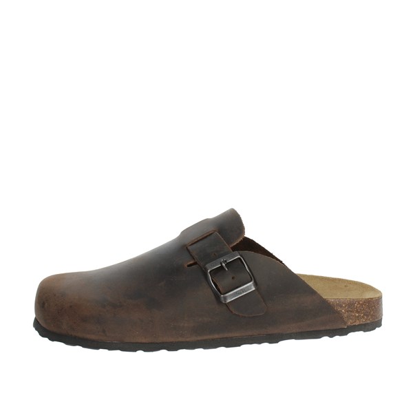 Free Life Shoes Flat Slippers Brown 890-009U