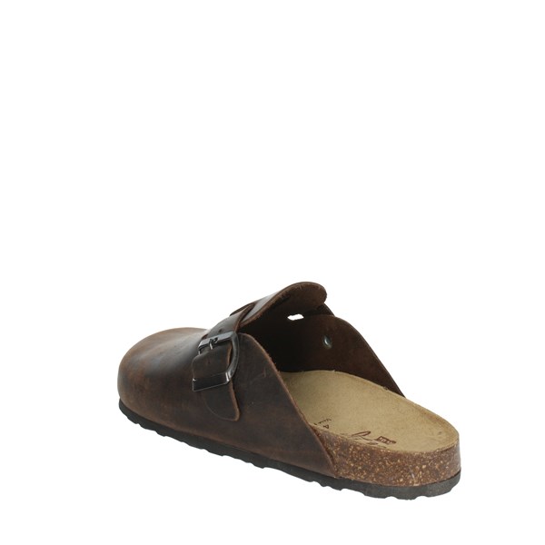 Free Life Shoes Flat Slippers Brown 890-009U