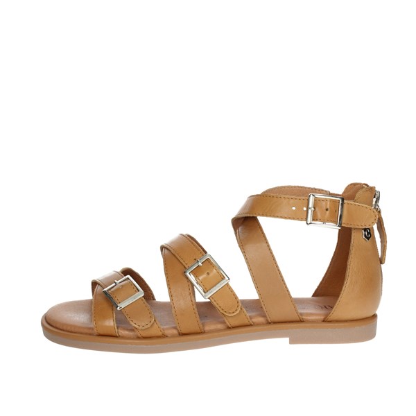 Carmela Shoes Flat Sandals Brown leather 160809