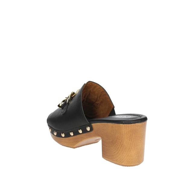 Carmela Shoes Heeled Slippers Black 160715