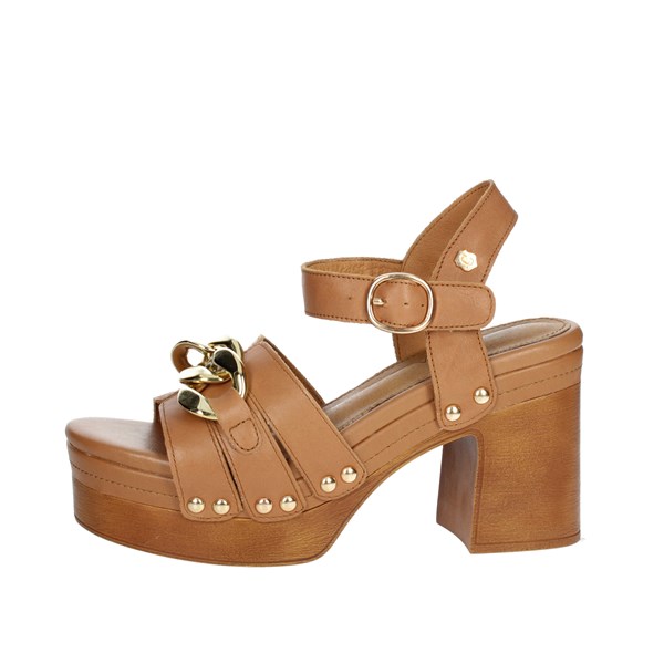 Carmela Shoes Heeled Sandals Brown leather 160786