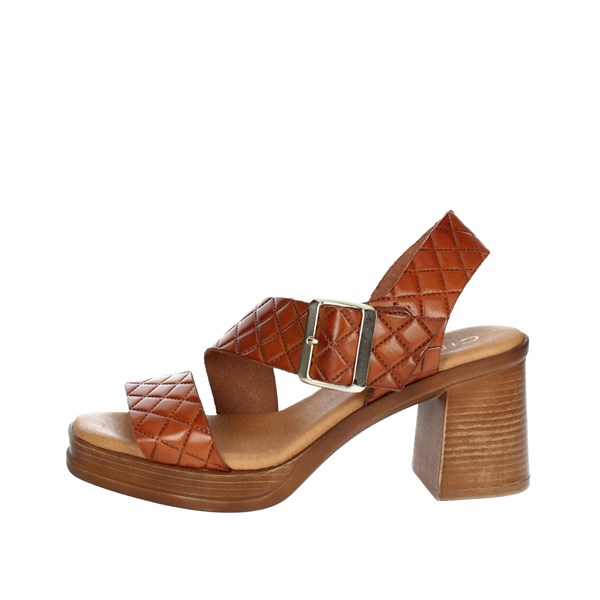 Cinzia Soft Shoes Heeled Sandals Brown leather EL995123