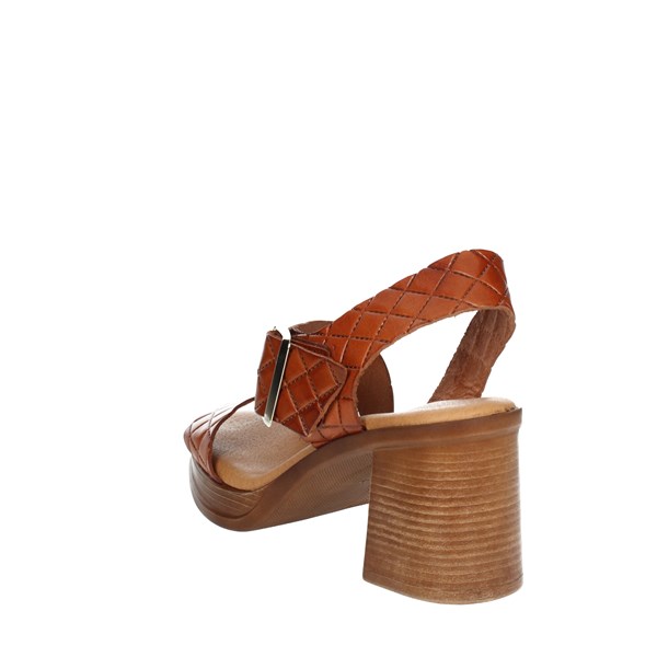 Cinzia Soft Shoes Heeled Sandals Brown leather EL995123