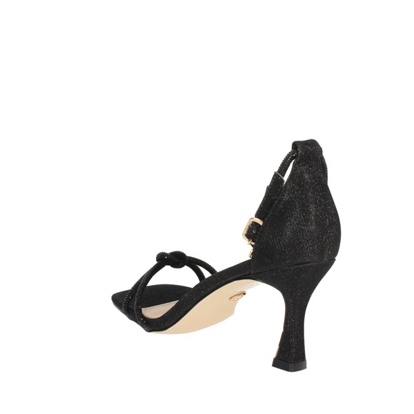 Gold & Gold Shoes Heeled Sandals Black GP23-439