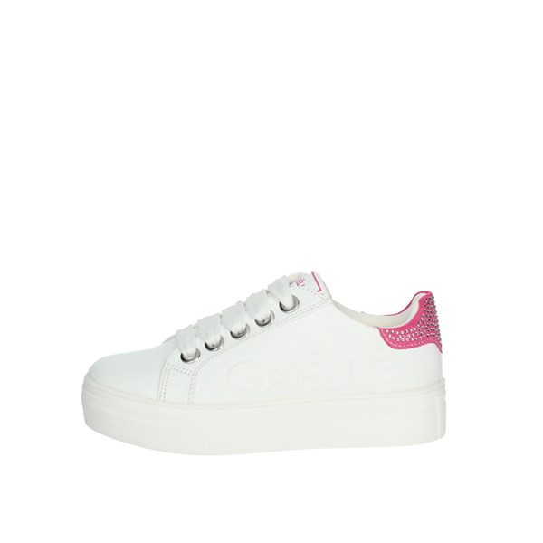 Gaelle Paris Shoes Sneakers White/Fuchsia G-1811