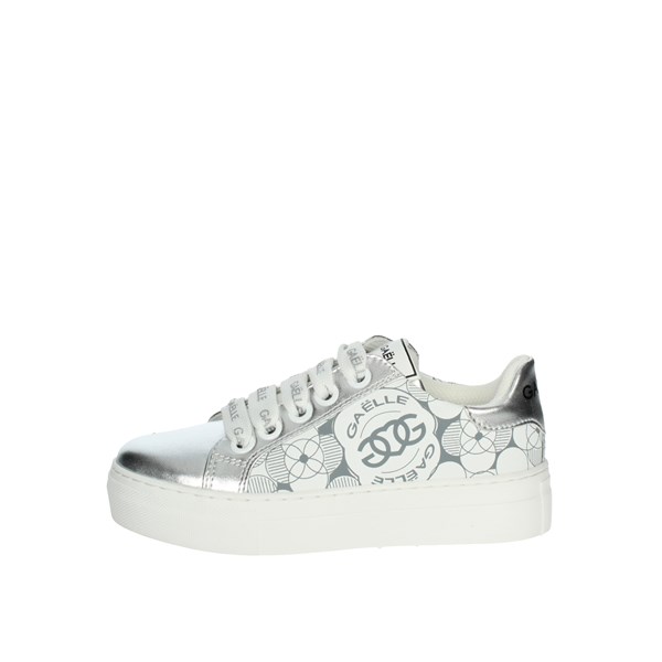Gaelle Paris Shoes Sneakers White/Silver G-1812