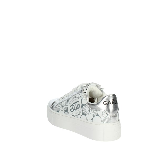 Gaelle Paris Shoes Sneakers White/Silver G-1812