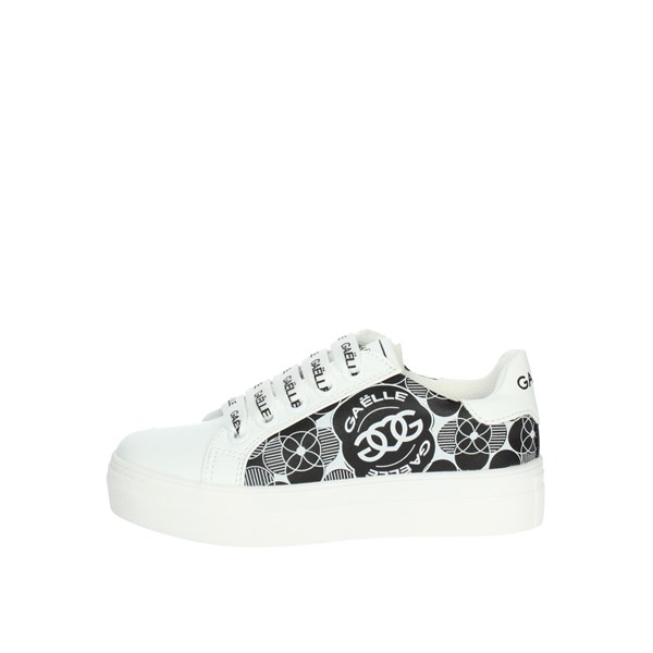 Gaelle Paris Shoes Sneakers White/Black G-1812