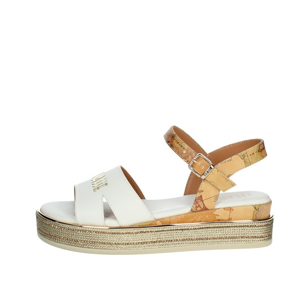 Alviero Martini Shoes Flat Sandals White/beige N 1543 0326