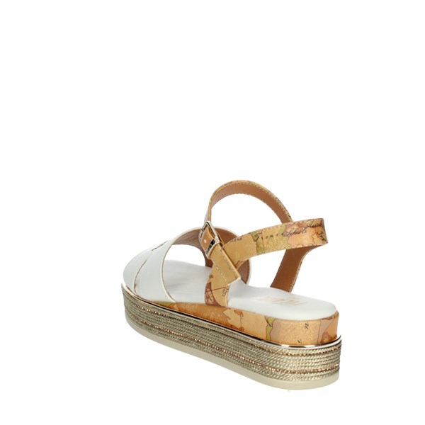 Alviero Martini Shoes Flat Sandals White/beige N 1543 0326