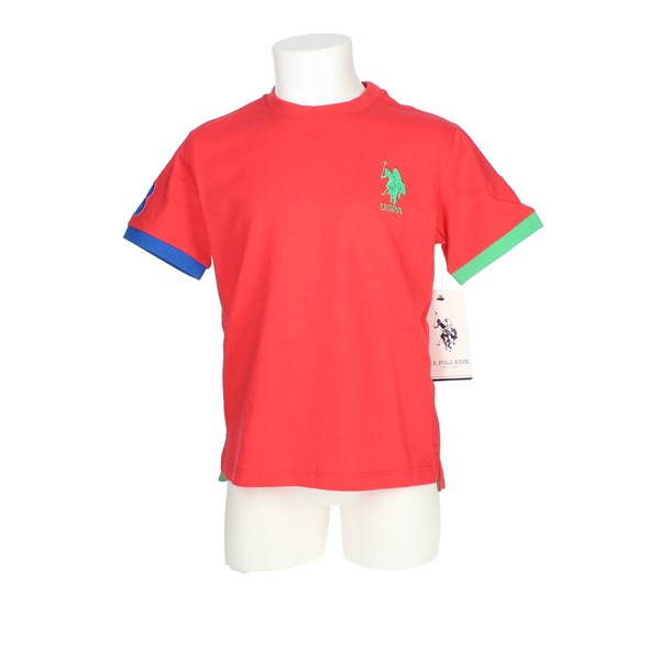 U.s. Polo Assn Clothing T-shirt Red PALM 49351