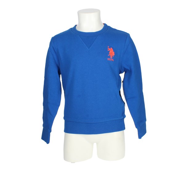 U.s. Polo Assn Clothing Sweatshirt Light Blue ENEA 52124