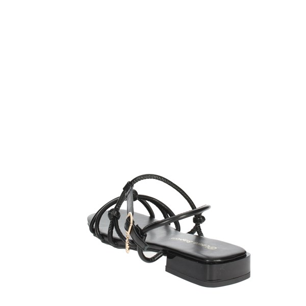Laura Biagiotti Shoes Flat Sandals Black 8050