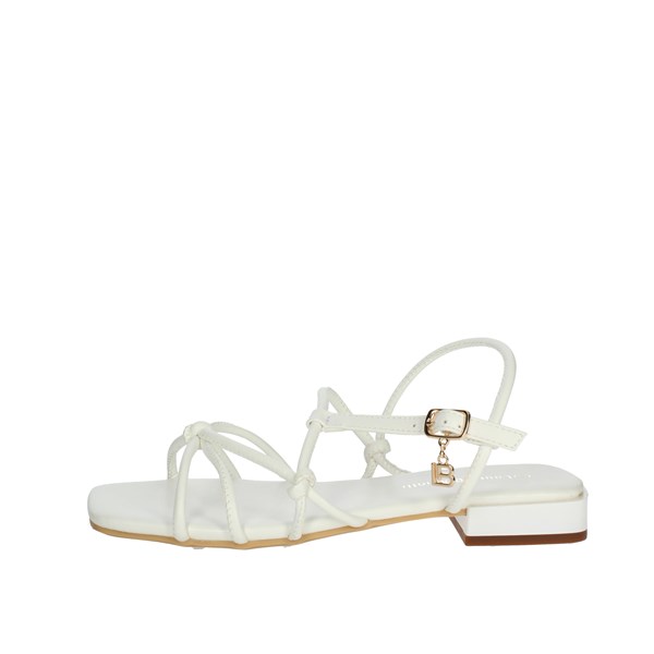 Laura Biagiotti Shoes Flat Sandals White 8050