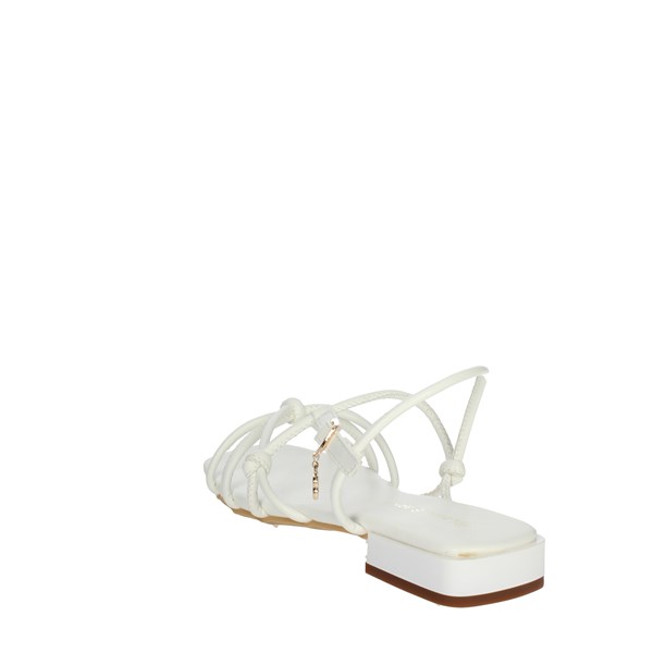 Laura Biagiotti Shoes Flat Sandals White 8050