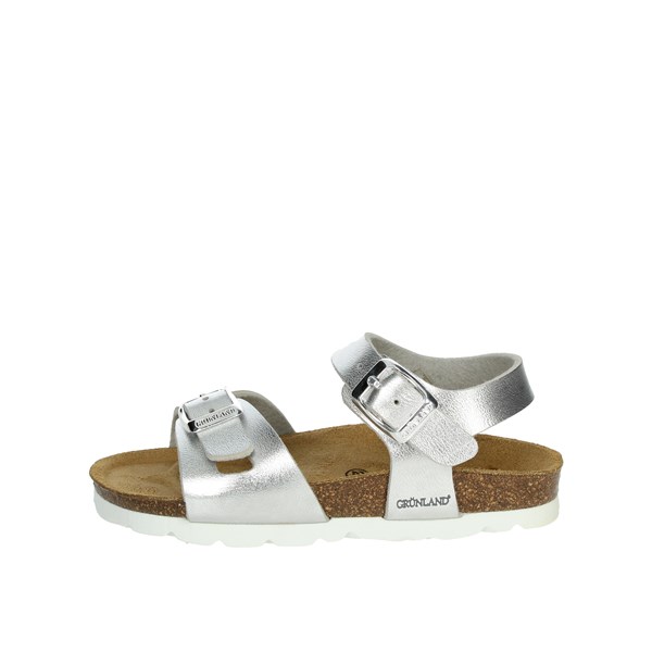 Grunland Shoes Flat Sandals Silver SB0646-40