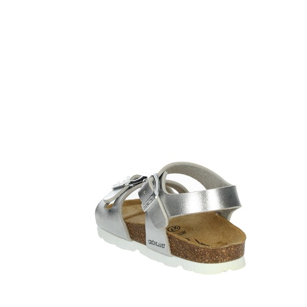 Grunland Shoes Flat Sandals Silver SB0646-40