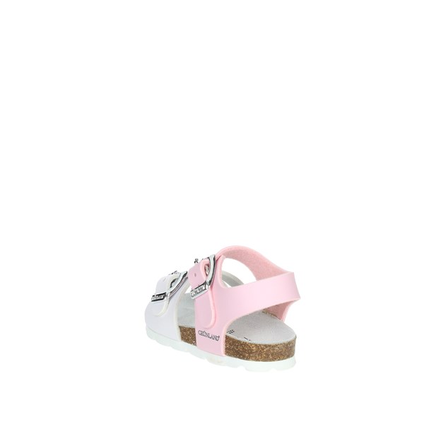 Grunland Shoes Flat Sandals White/Pink SB0027-40