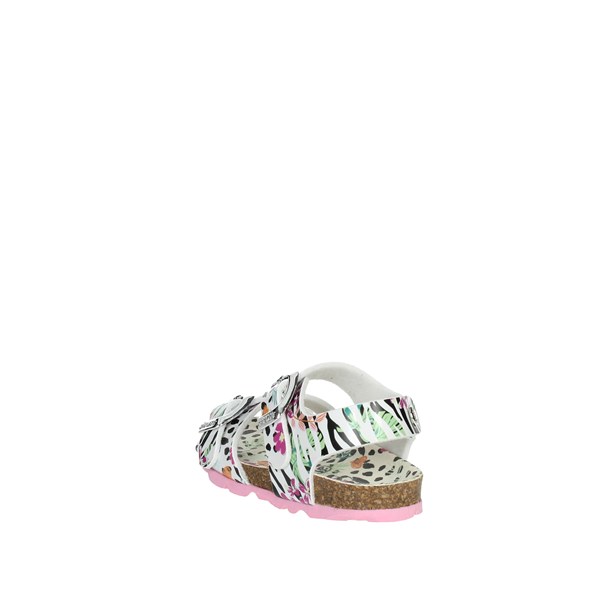 Grunland Shoes Flat Sandals White/Black SB2013-40
