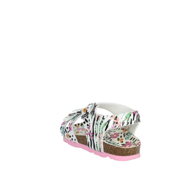 Grunland Shoes Flat Sandals White/Black SB2017-40