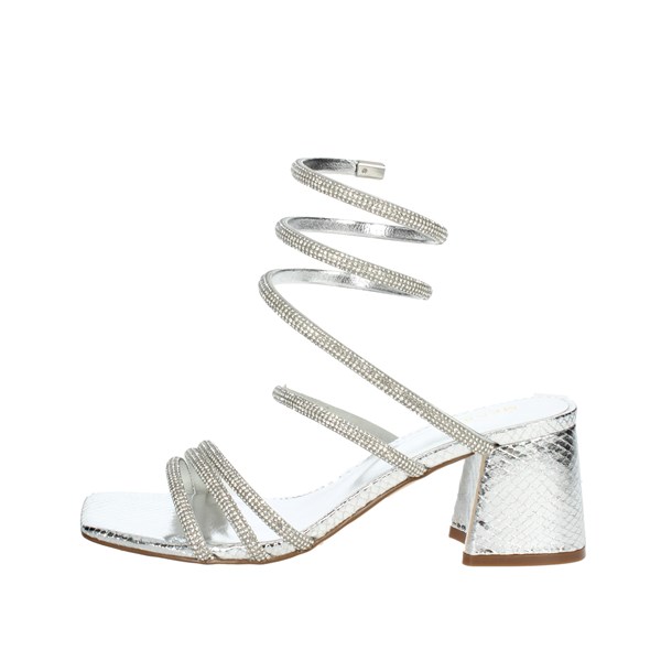 Menbur Shoes Heeled Sandals Silver 23790