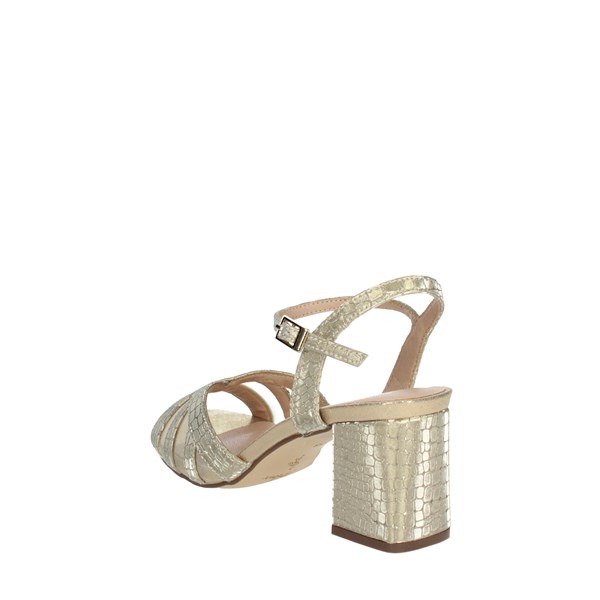 Menbur Shoes Heeled Sandals Gold 23708