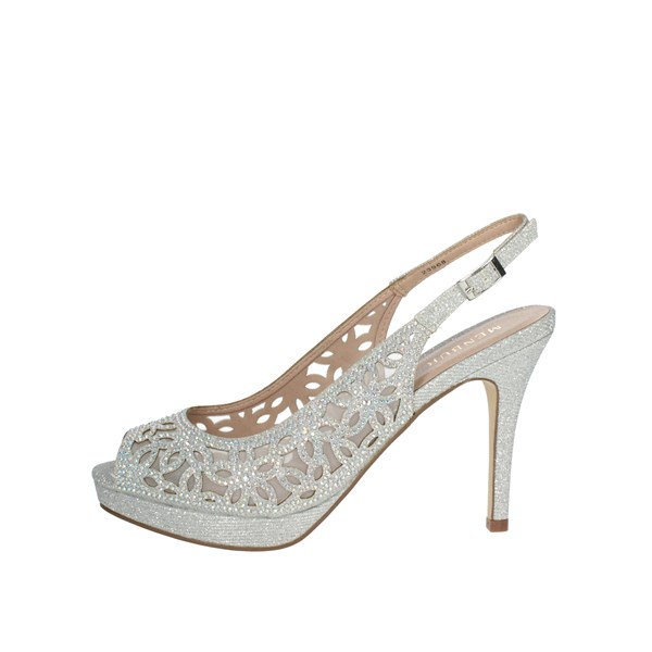 Menbur Shoes Heeled Sandals Silver 23968