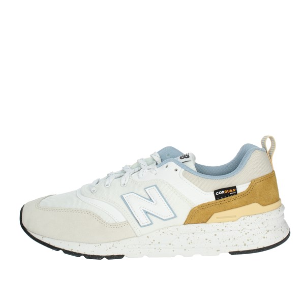 New Balance Shoes Sneakers White/Brown leather CM997HWF