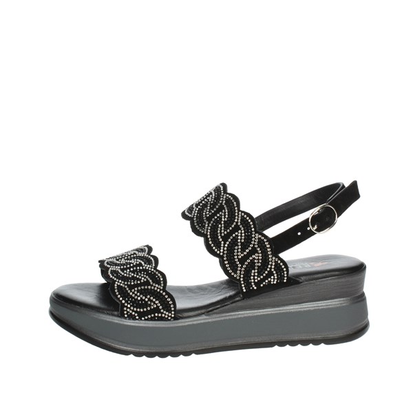 Repo Shoes Platform Sandals Black 19204-E3