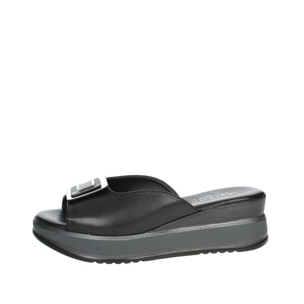 Repo Shoes Platform Slippers Black 19100-E3